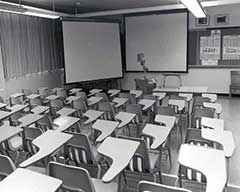 Photo Rearview of classroom