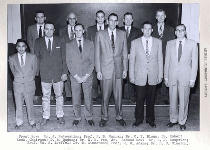 1959-1960 Animal Science Faculty Group Picture