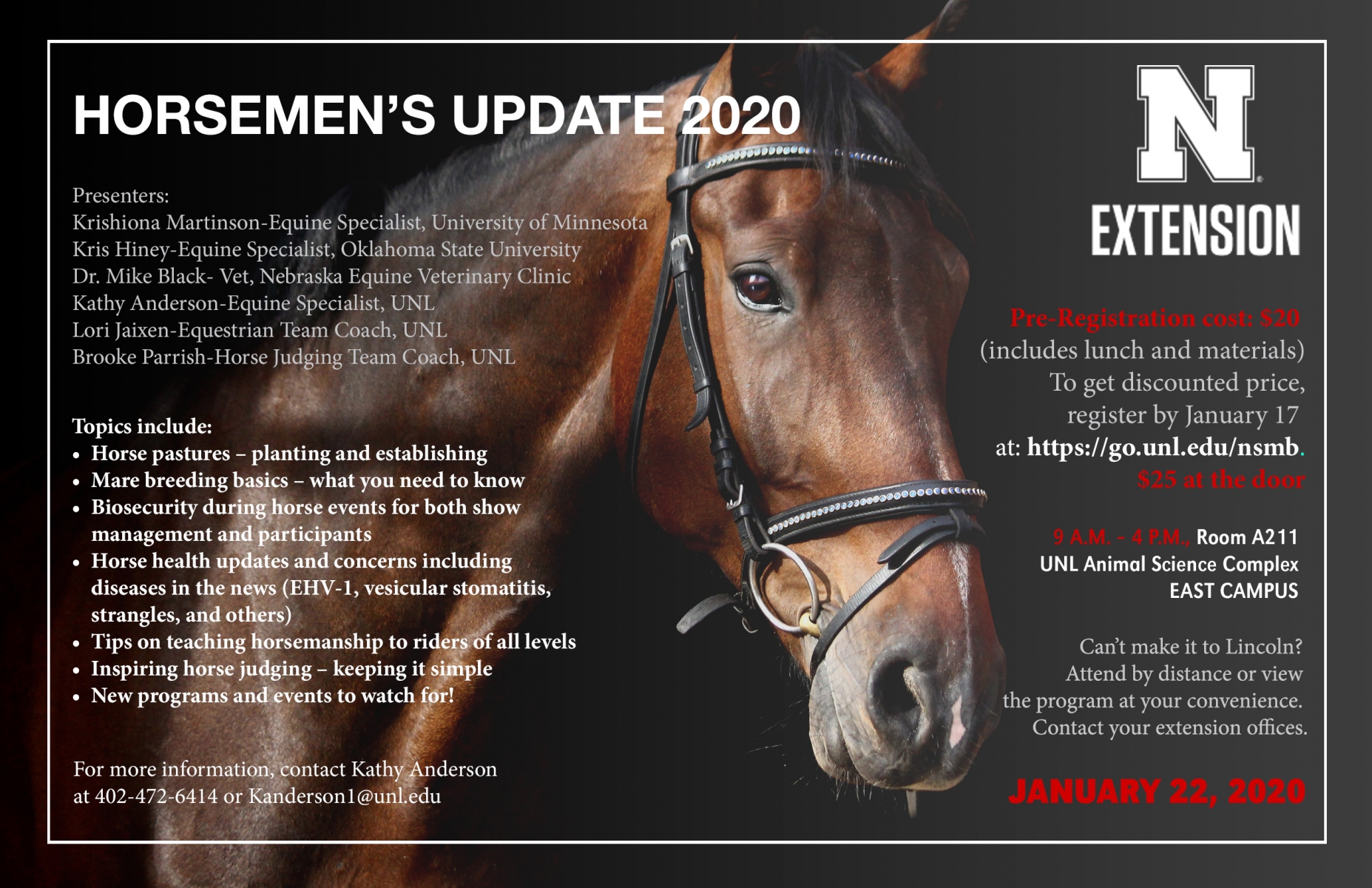 Horsemen's Update 2020 flyer