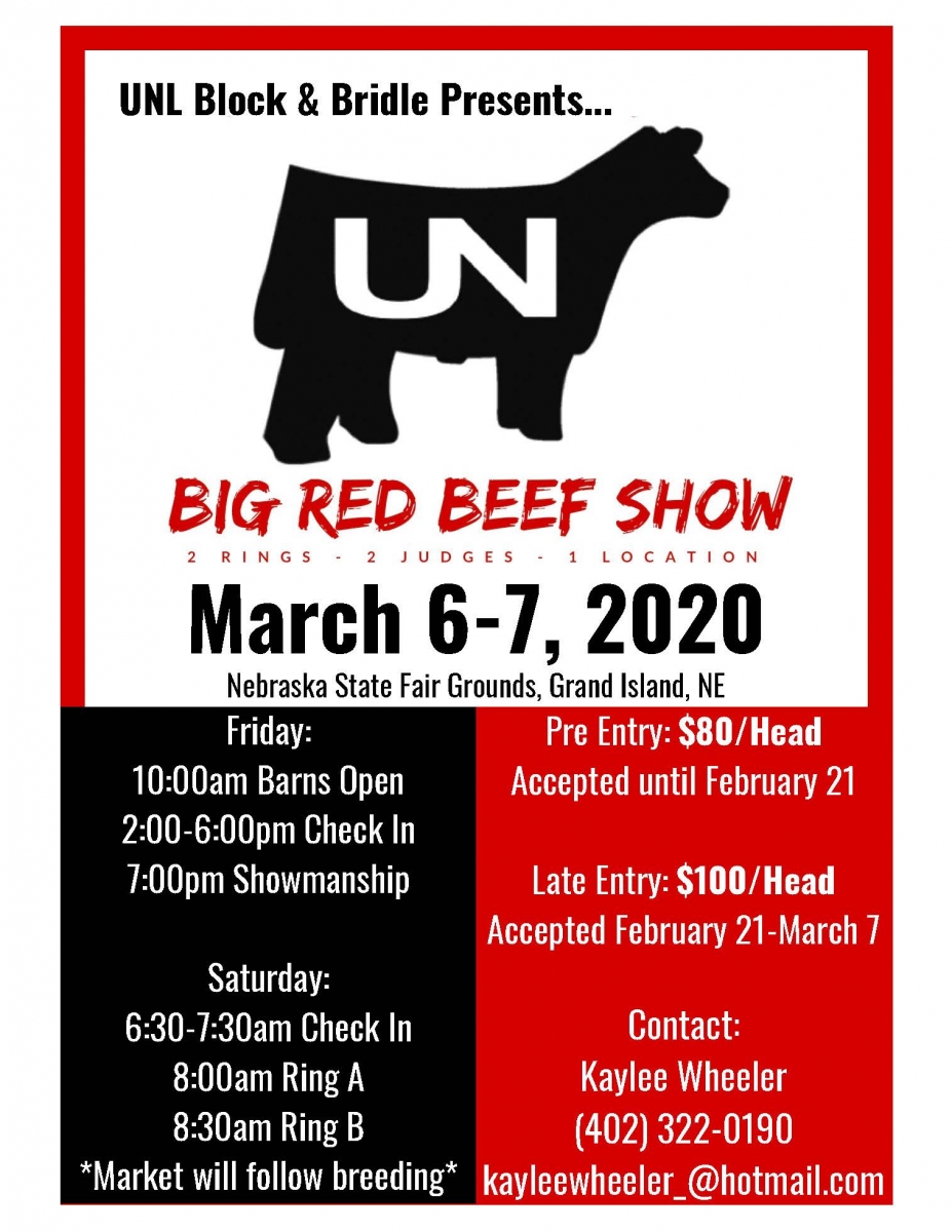 Big Red Beef Show Animal Science