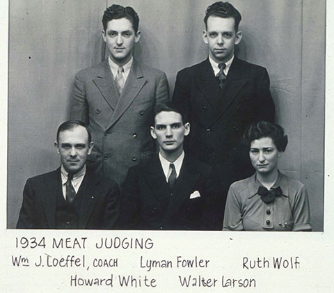 Meats Judging Team 1934