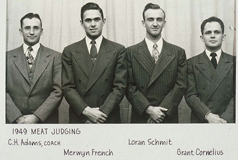 Photo of 1949 Meat Judging Team