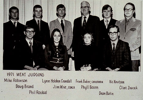 Meats Judging Team 1971
