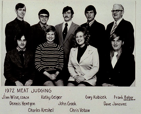 Meats Judging Team 1972