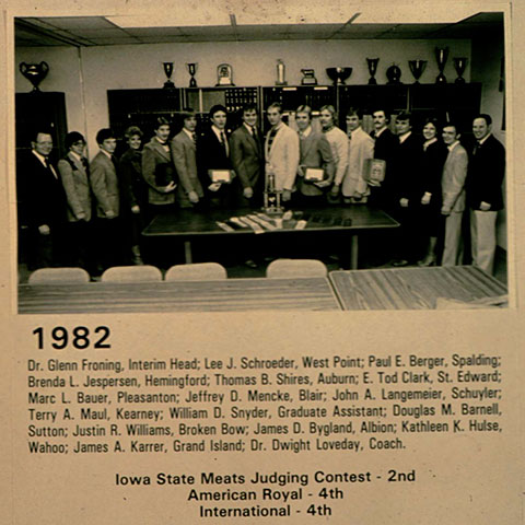 Meats Judging Team 1982