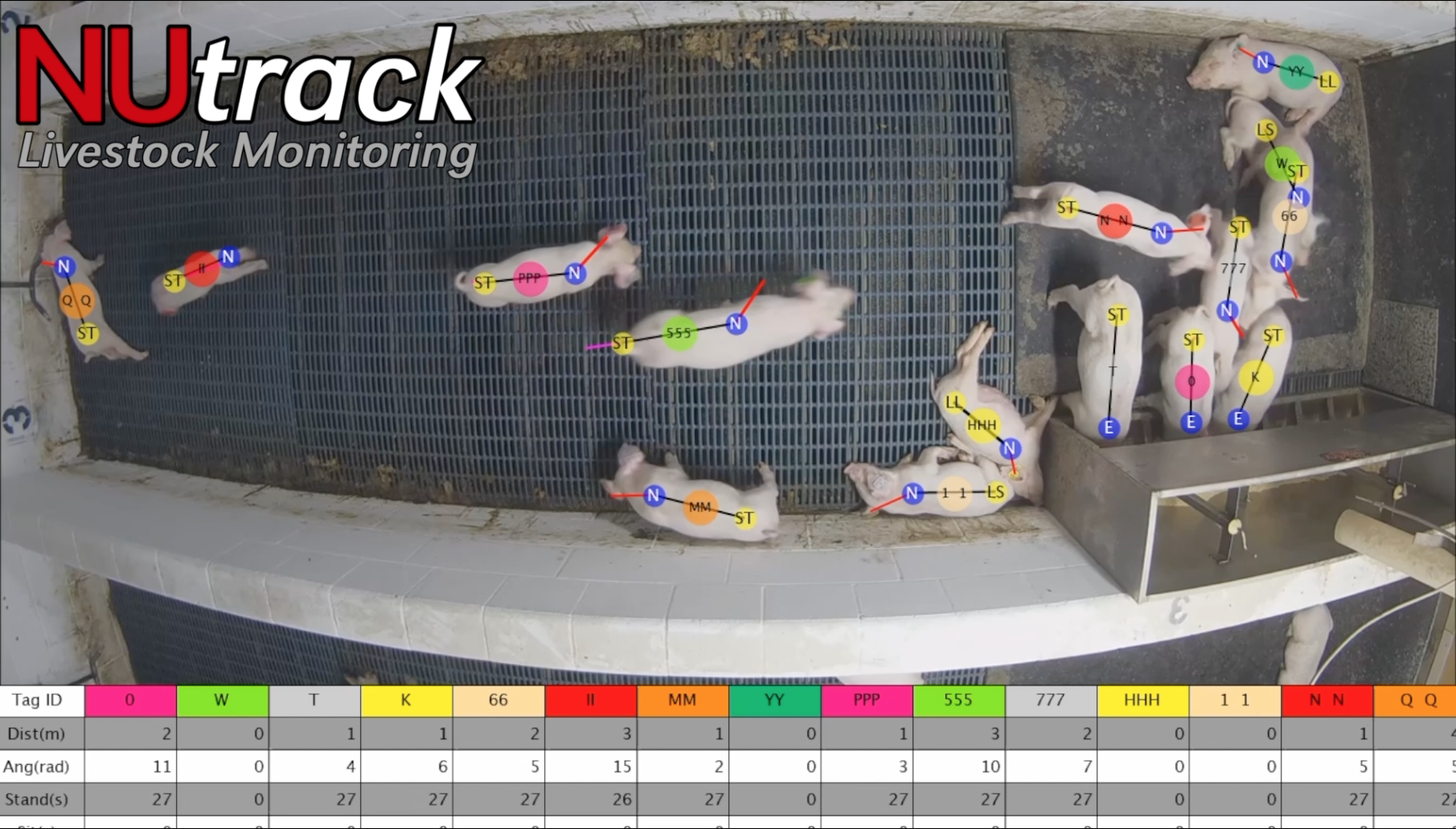 still frame of NUTrack Livestock monitoring system