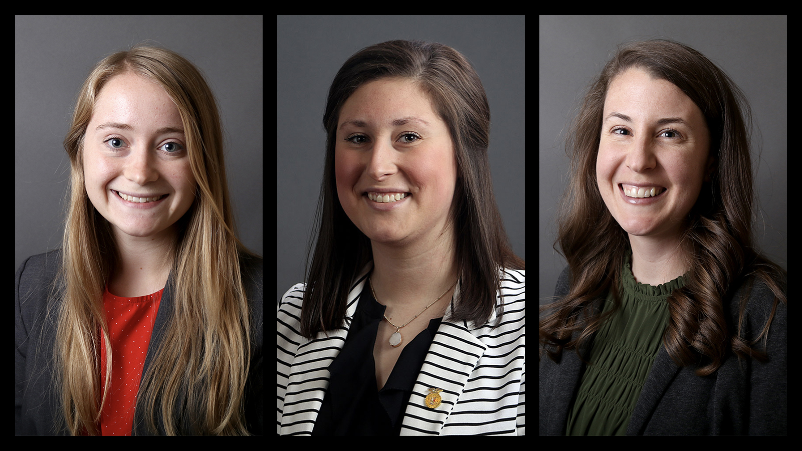 Three Animal Science Graduate Students Earn Awards at Graduate Fellowship and Awards Luncheon