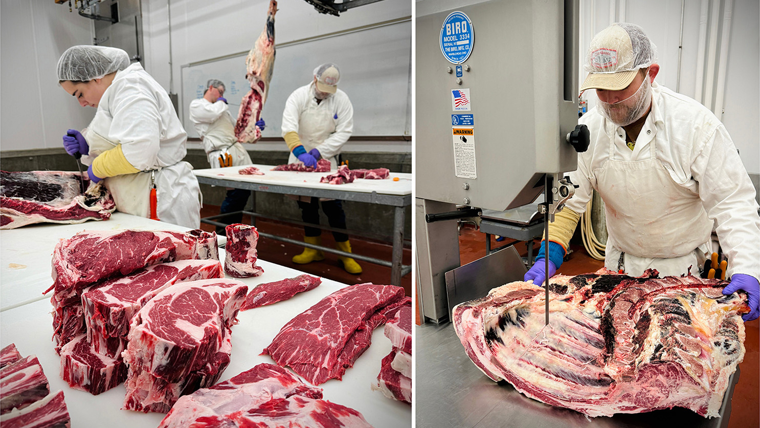 UNL students process meat at the Department of Animal Science’s Loeffel Meat Lab, a U.S. Department of Agriculture-inspected facility.