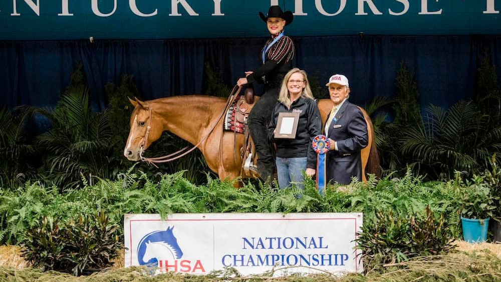 Sarah Eberspacher was the winner of the Back on Track High Point Rider title