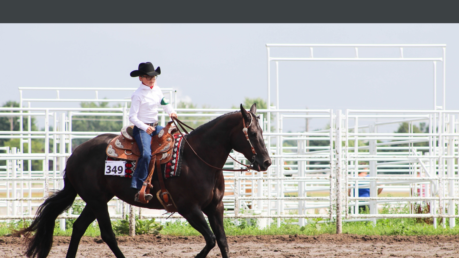 an individual competing in a horse show