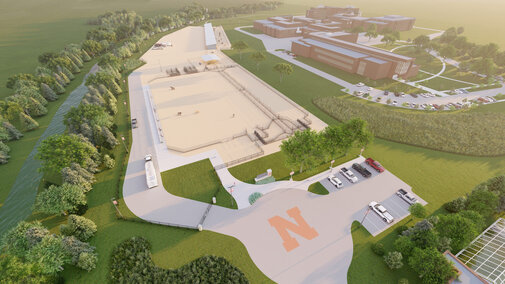 A rendering of the Nebraska Rodeo & Equine Sports Complex