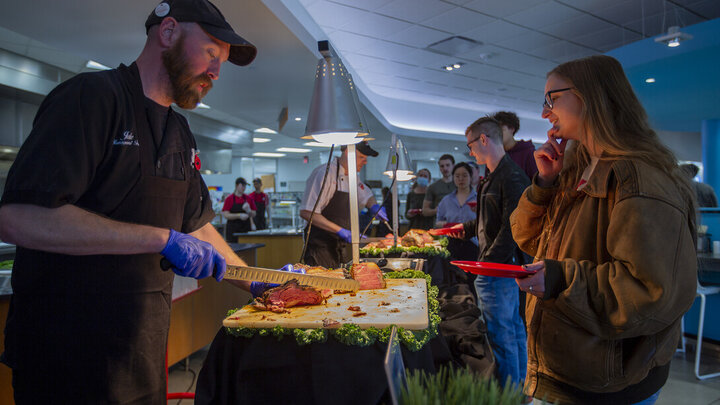 special dinner at the Cather Dining Center