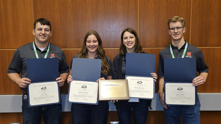 2025 Quadrathlon members at Midwest Animal Science Meetings