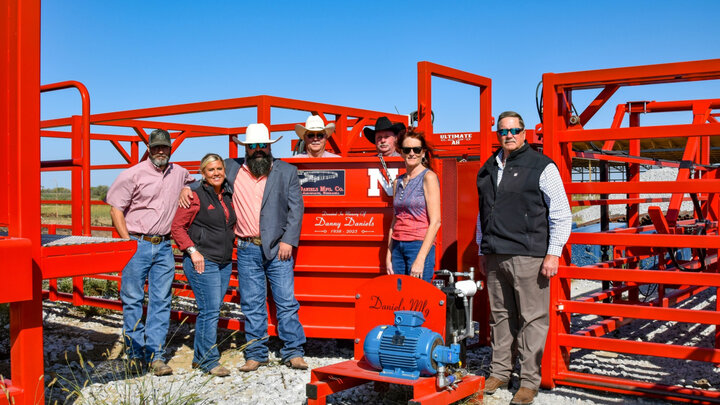 Daniels Manufacturing Company donated cattle working facilities to the University of Nebraska—Lincoln's new Klosterman Feedlot Innovation Center at the Eastern Nebraska Research, Extension and Education Center (ENREEC) near Mead, Nebraska.