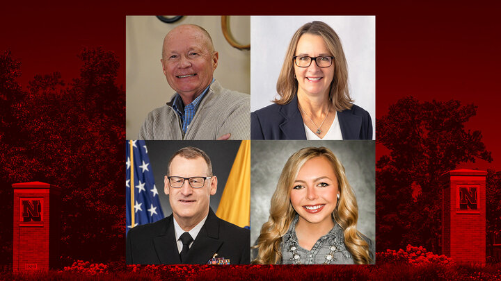 Award Winners are (clockwise from top left): John Miller, Collette Schultz Kaster, Joeli Walrath, and Bryan Buss.