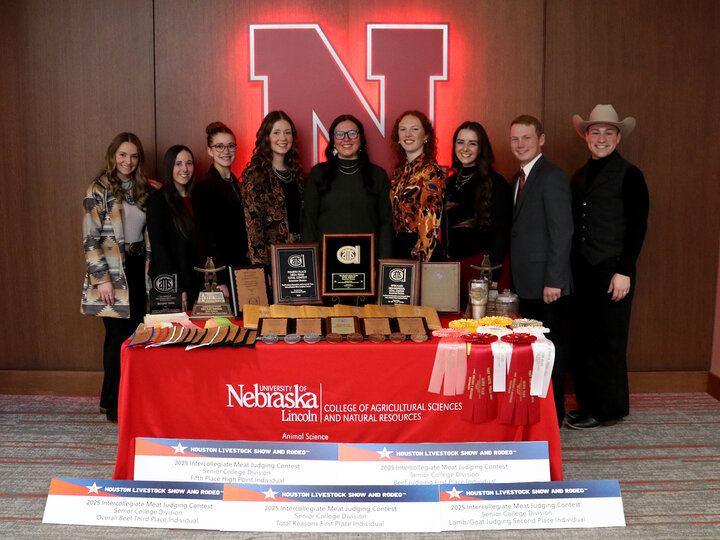 2025 Nebraska meat judging team