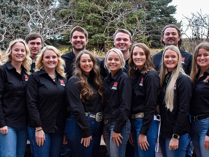 a group of students in the Krutsinger Beef Industry Scholars program