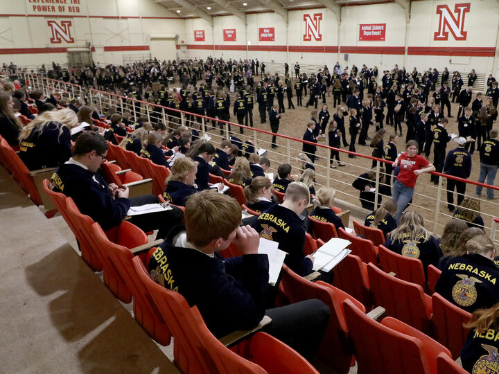 RB Warren Arena during 2023 State FFA Livestock Judging contest