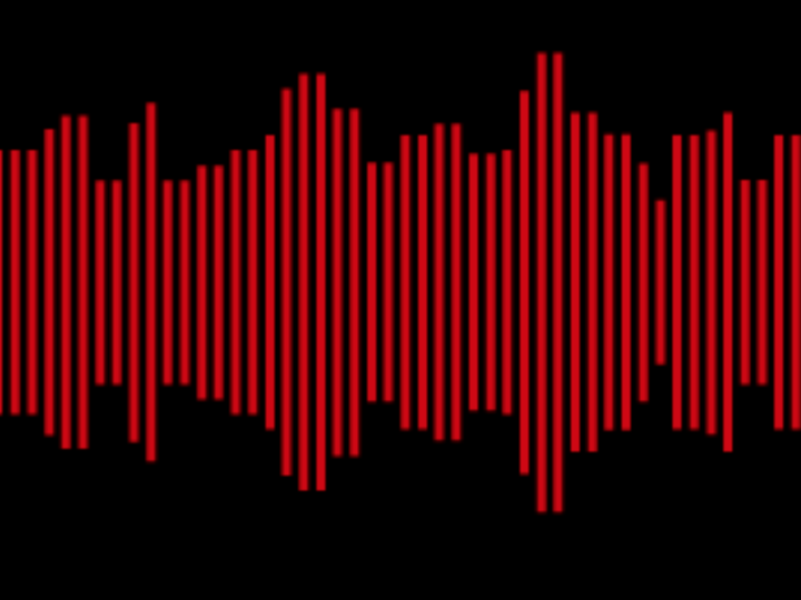 an audio waveform