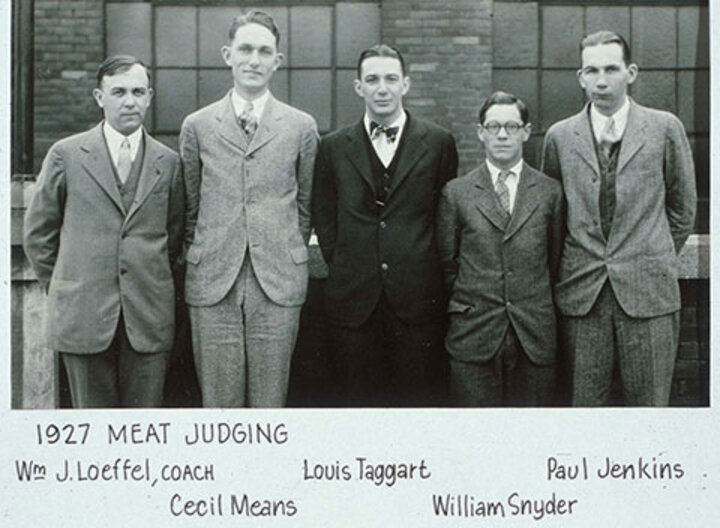 1927 Meat Judging Team