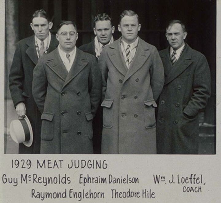 1929 Meat Judging Team