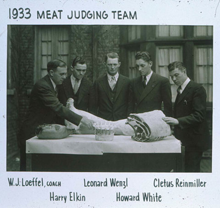 1933 Meat Judging Team