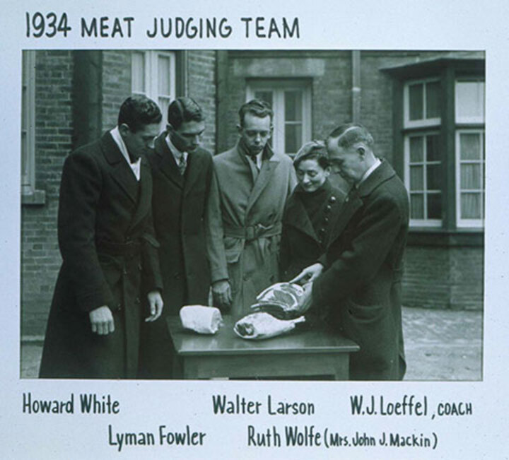 1934 Meat Judging Team