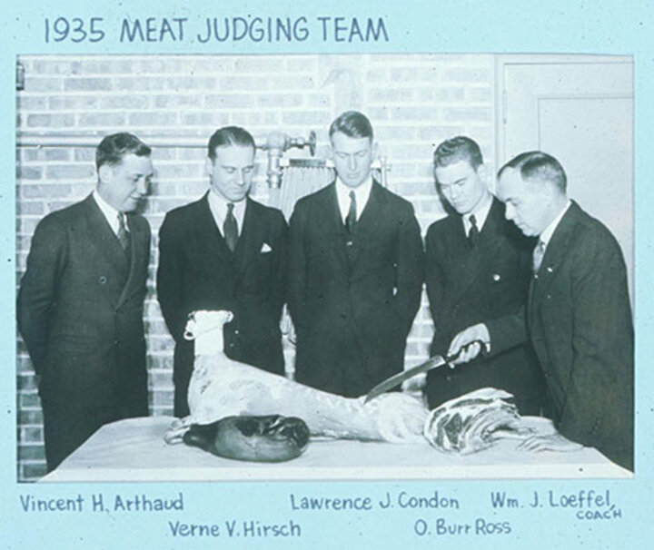 1935 Meat Judging Team