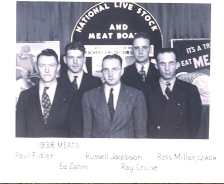 1938 Meat Judging Team