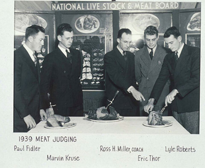 1939 Meat Judging Team