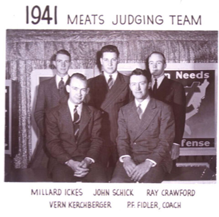 1941 Meat Judging Team