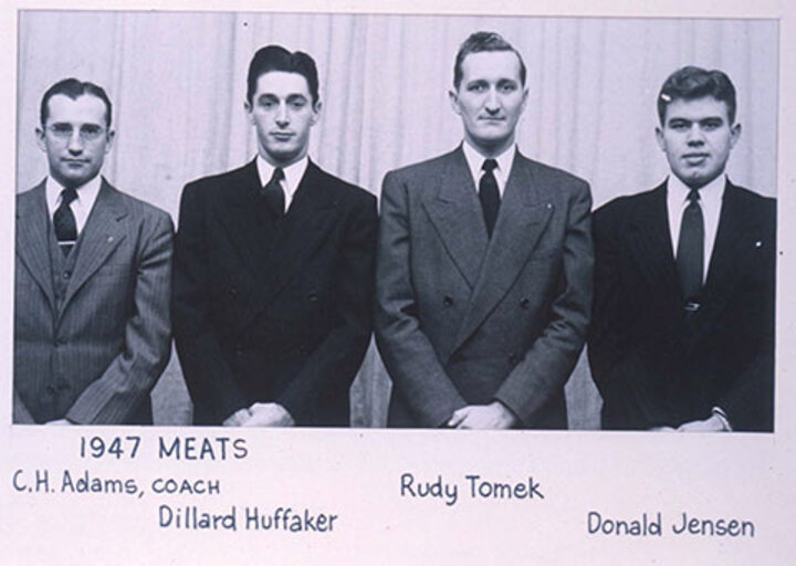 1947 Meat Judging Team