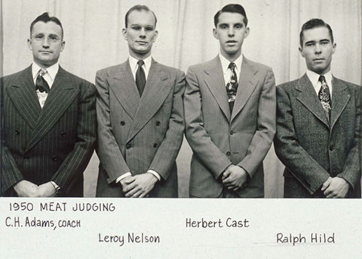 1950 Meat Judging Team