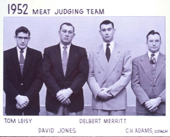 1952 Meat Judging Team