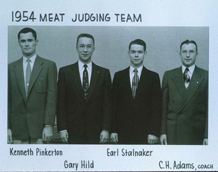 1954 Meat Judging Team