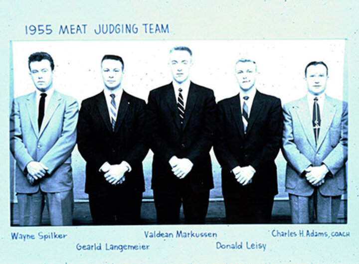 1955 Meat Judging Team