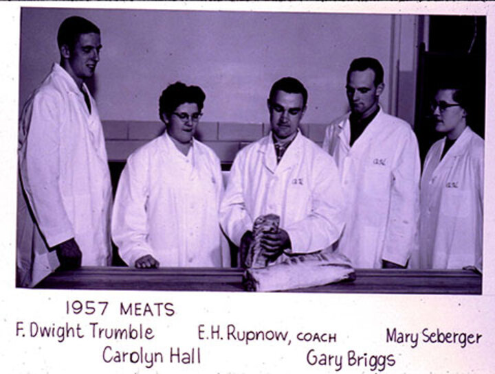 1957 Meat Judging Team