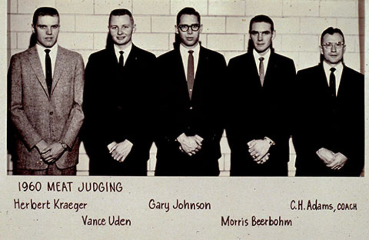 1960 Meat Judging Team