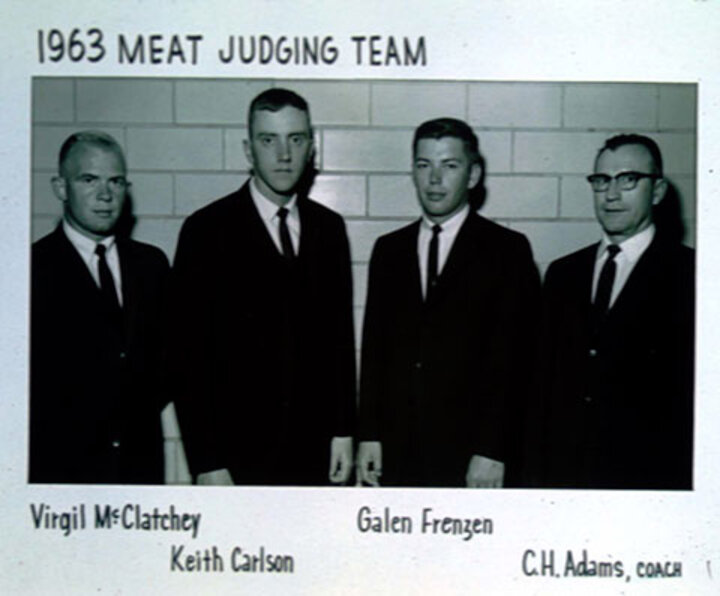 1963 Meat Judging Team