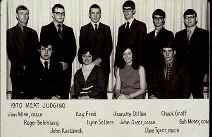 1970 Meat Judging Team