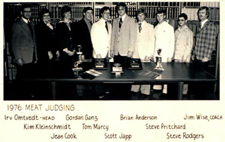 1976 Meat Judging Team