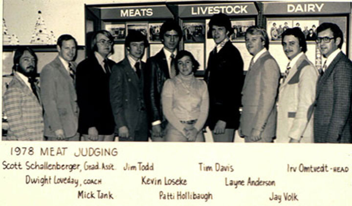 1978 Meat Judging Team