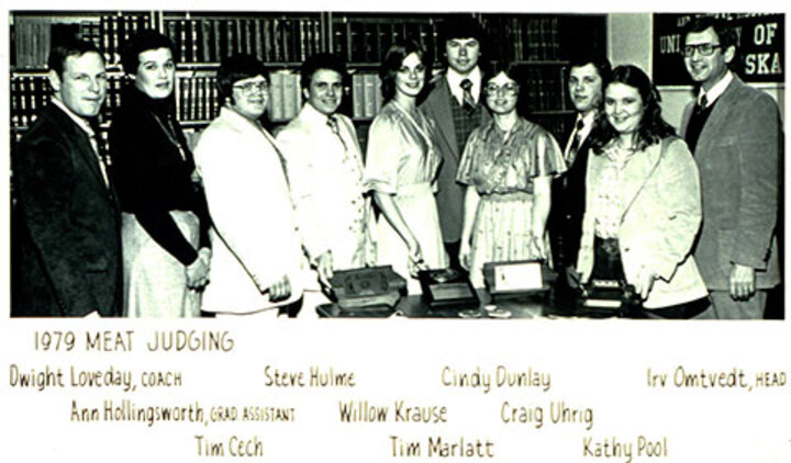 1979 Meat Judging Team