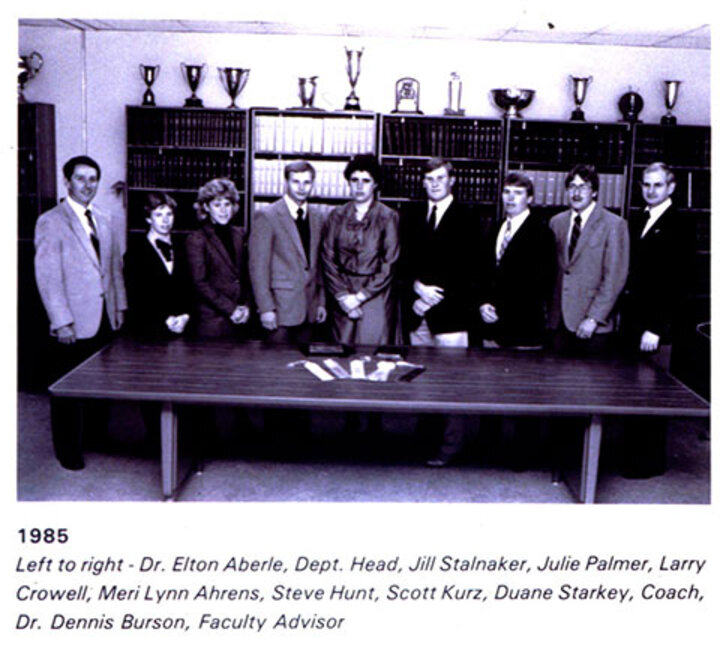 1985 Meat Judging Team