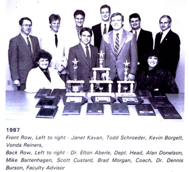 1987 Meat Judging Team