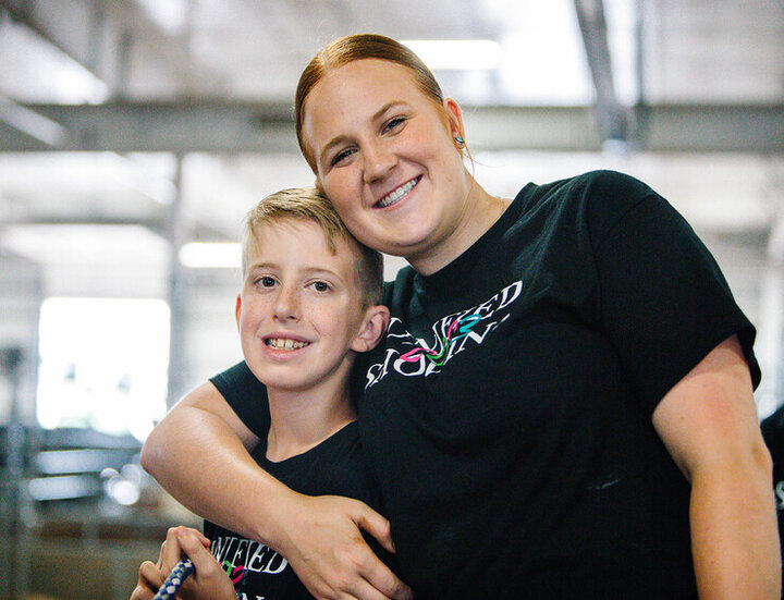 The excitement shown by Josh Layman (left) gave Allison Walbrecht needed encouragement when she was starting the Unified Showing 4-H Club. “Youth getting agricultural experience and the skills that 4-H teaches them — there's no limit on how valuable that is,” Walbrecht said. 