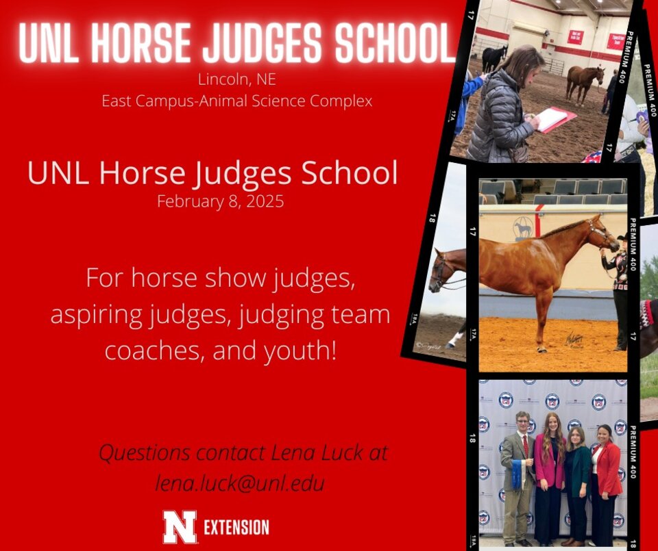 2025 Horse Judging School Save the Date